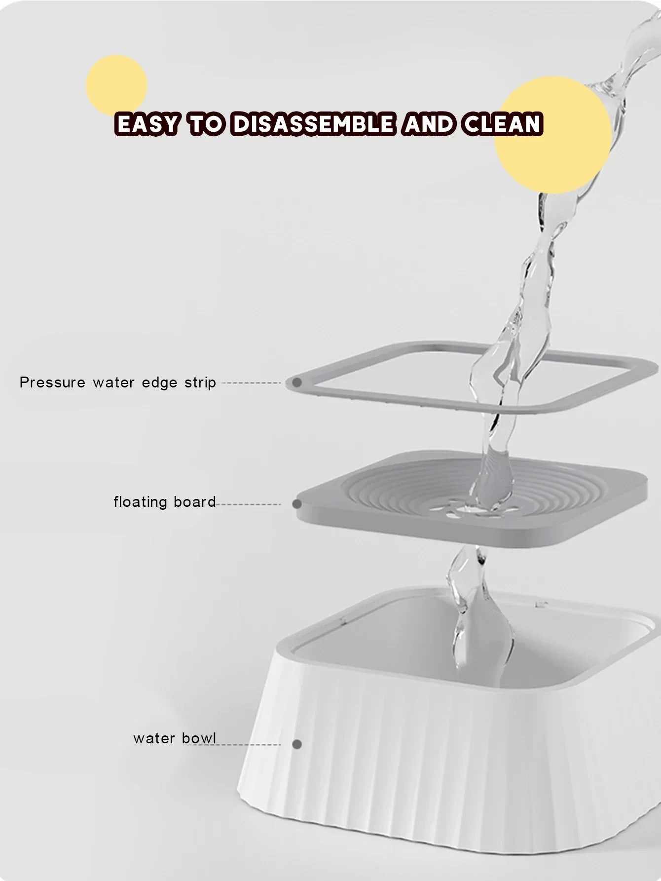 Anti-Splash No-Spill Dog Water Bowl