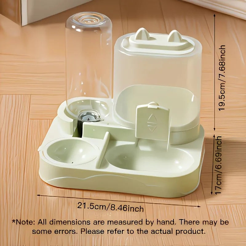 2-in-1 Automatic Pet Feeder & Water Dispenser