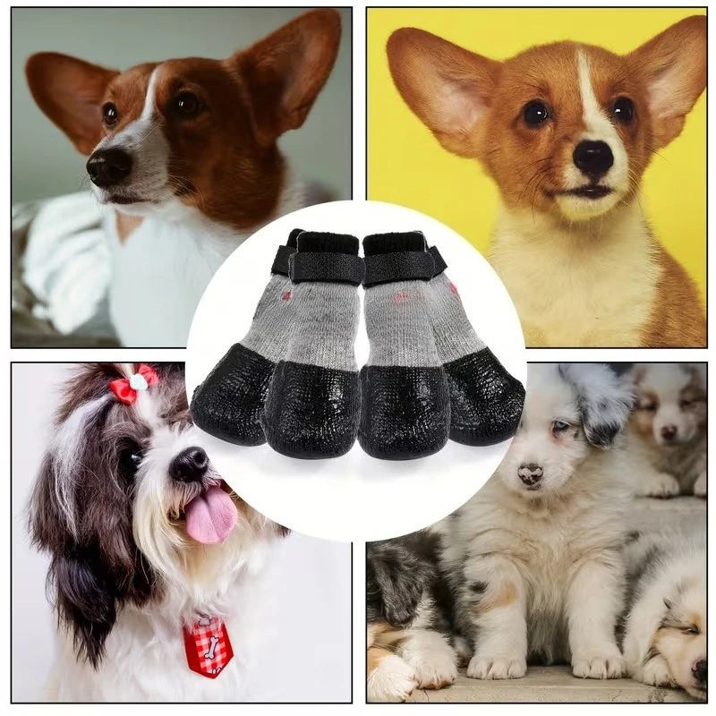 Pet Dog Shoes Socks And Harness For A Small Dog Warm Waterproof Non Slip Boots As Cat Necklace Accessories For Both Cats And Dog