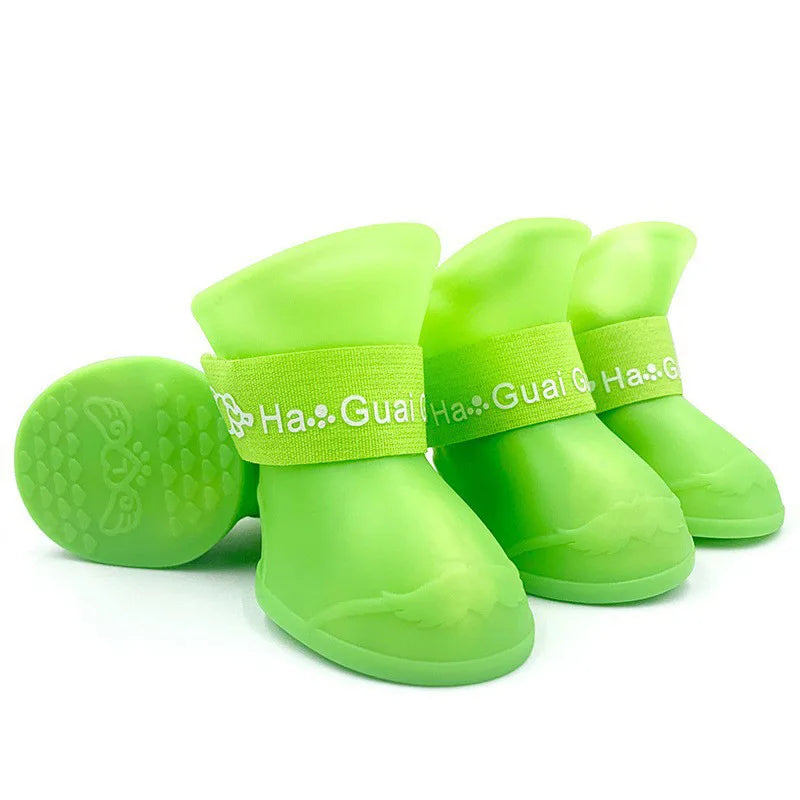 Soft Silicone Waterproof Pet Shoes