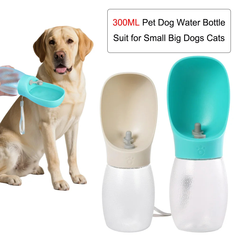 Portable 300ml Pet Travel Water Bottle