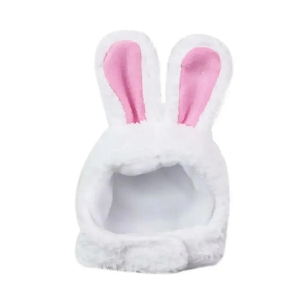 Cat Decorative Pet Products New Warm Cat Head Cover Rabbit Ear Plush Hat Lamb Accessories Pet Hat Cat Clothes  S9M7