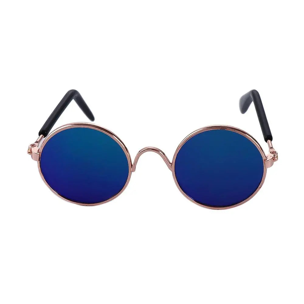 Round Funny Cat Accessories Decoration Reflection Lovely Eye Wear Sunglasses Pet Glasses Photos Props
