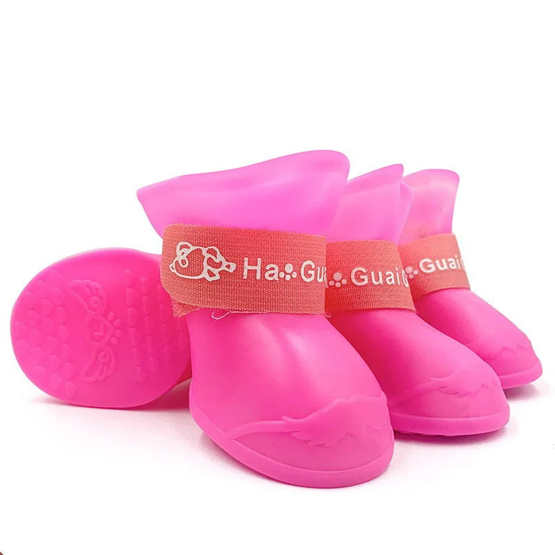 Soft Silicone Waterproof Pet Shoes