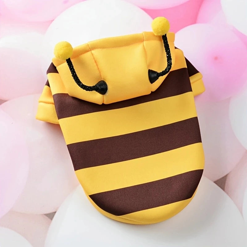 Cute Bee Costume Pet Hoodie