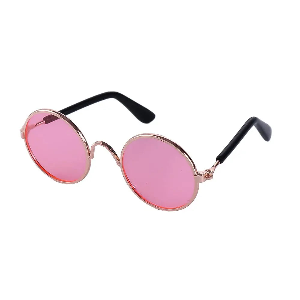Round Funny Cat Accessories Decoration Reflection Lovely Eye Wear Sunglasses Pet Glasses Photos Props