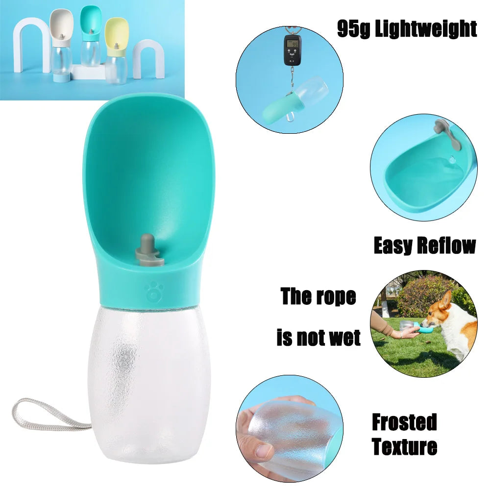 Portable 300ml Pet Travel Water Bottle