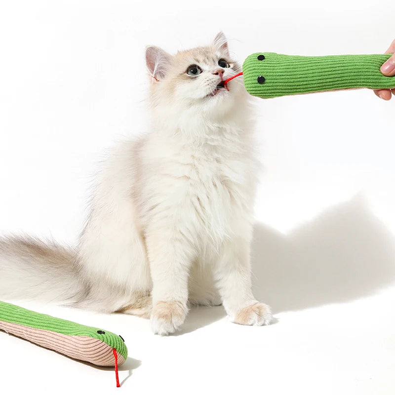 Interactive Plush Snake Kicker Toy