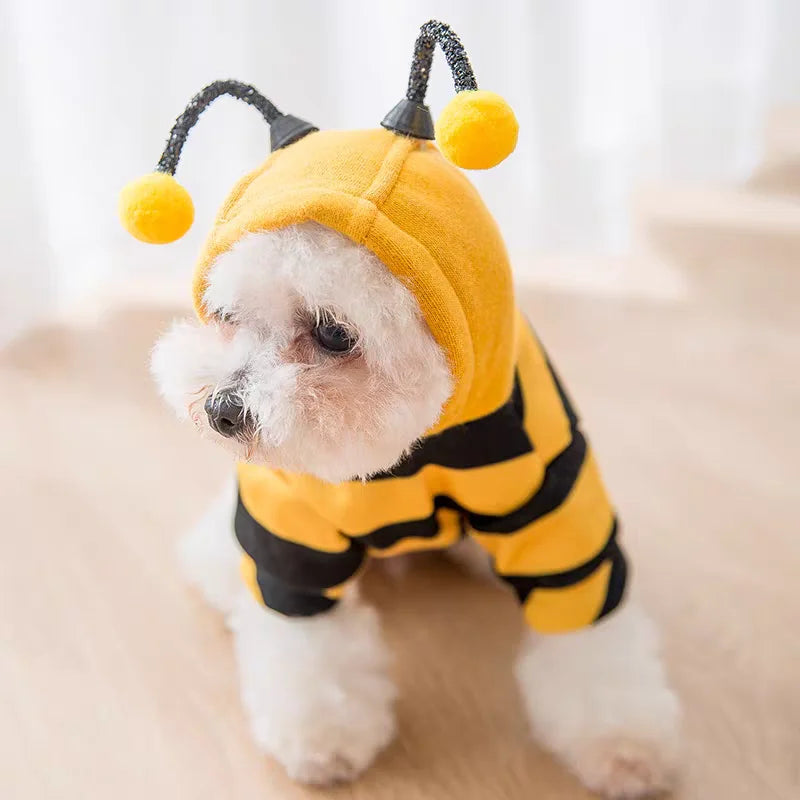 Cute Bee Costume Pet Hoodie