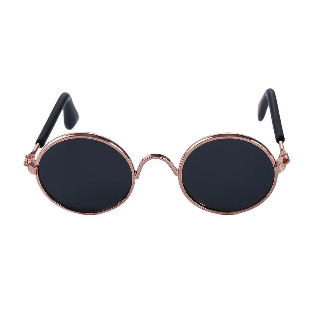 Round Funny Cat Accessories Decoration Reflection Lovely Eye Wear Sunglasses Pet Glasses Photos Props