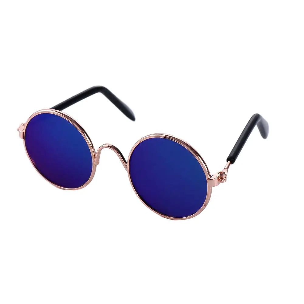 Round Funny Cat Accessories Decoration Reflection Lovely Eye Wear Sunglasses Pet Glasses Photos Props