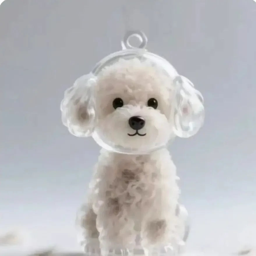 Pet Hair Memorial Resin Keychain Pendant