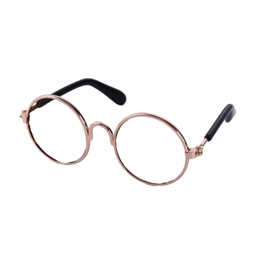 Round Funny Cat Accessories Decoration Reflection Lovely Eye Wear Sunglasses Pet Glasses Photos Props