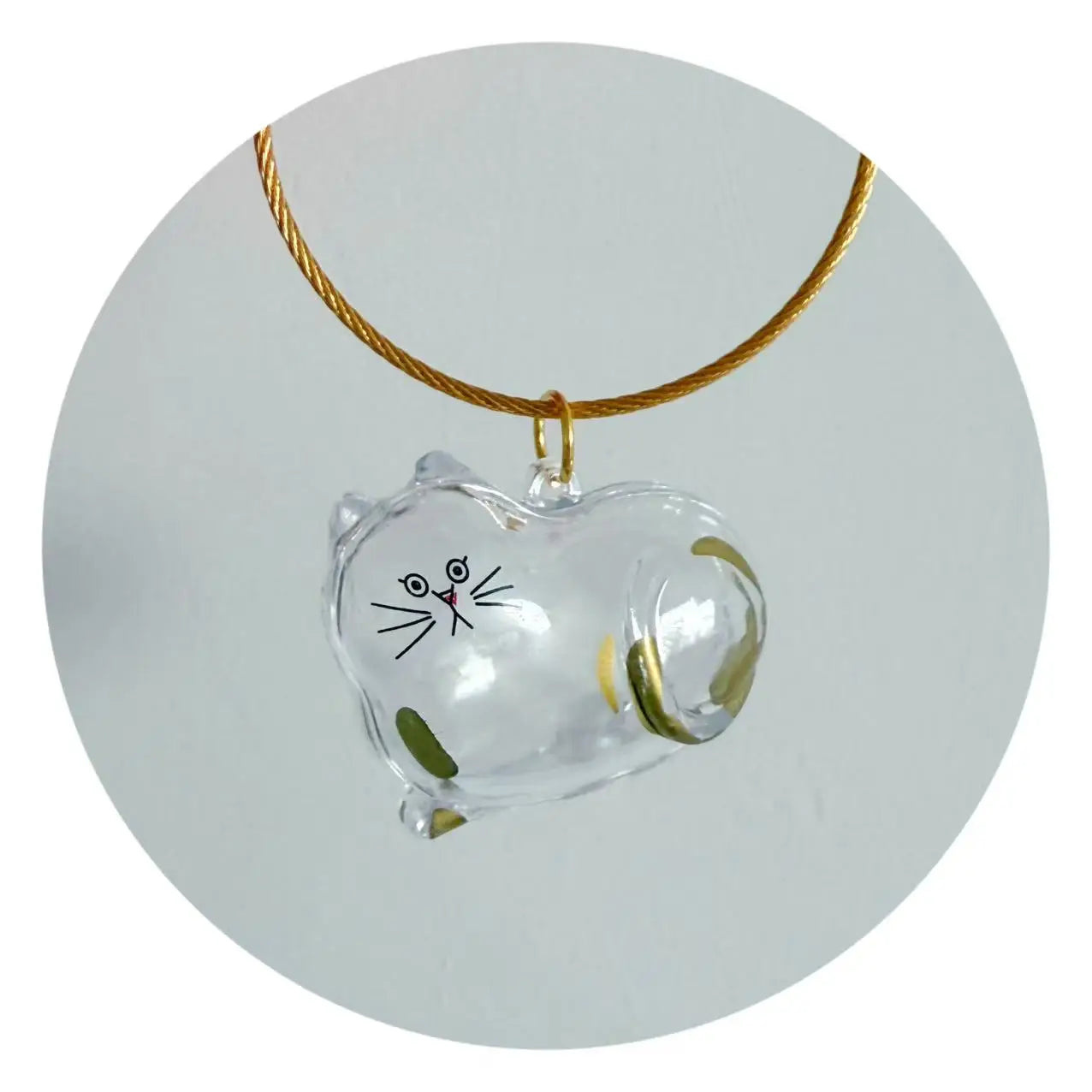 Pet Hair Memorial Resin Keychain Pendant