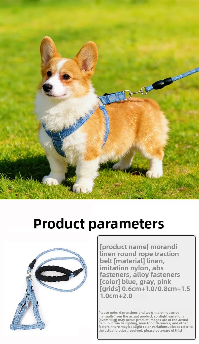 Dog leash, Retractable Harness, Dog Walking Rope, Medium, Small dog Chains, Collars, Pet supplies