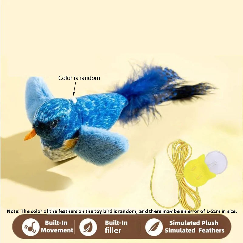 Hanging Bird Sound Interactive Cat Toy