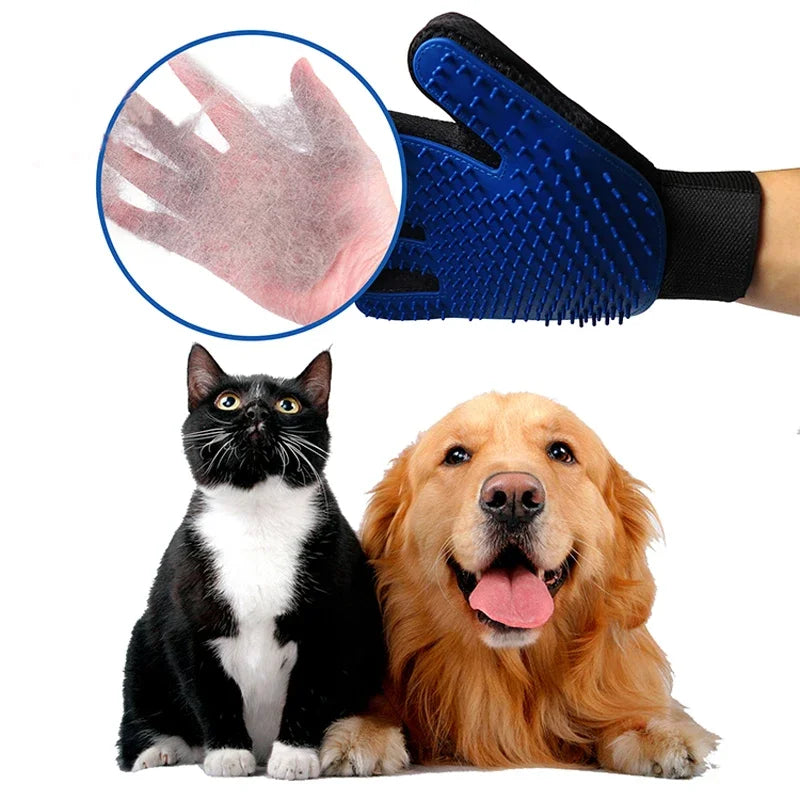 Silicone Bath & Grooming Pet Gloves