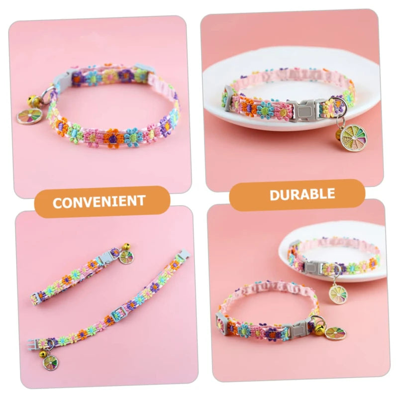 Colorful Safety Pet Collar With Bell