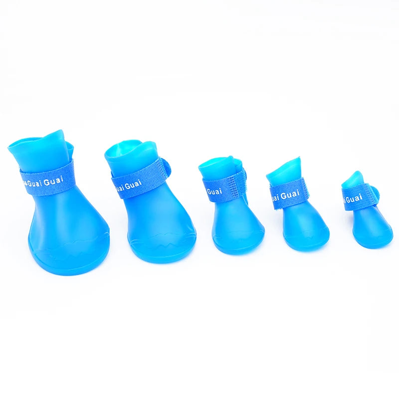 Wasserdichte Haustierschuhe aus weichem Silikon