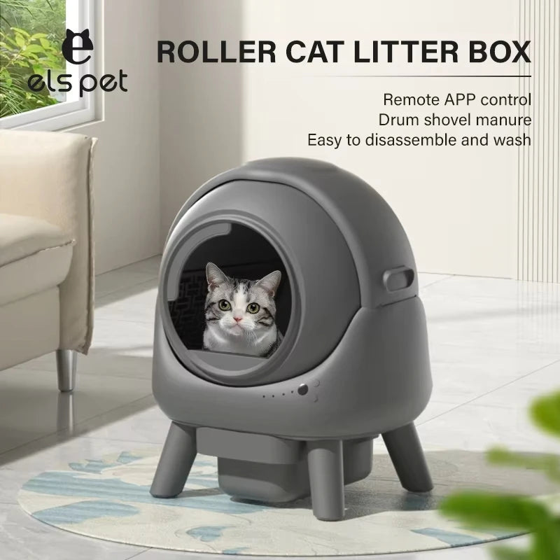 ELS Automatic Cat Litter Box Accessories Silicone Pad Cat Litter Pad Cat Supplies Things for Cats Cat Stuff Waterproof