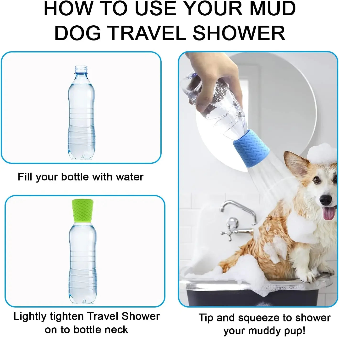 Portable Silicone Pet Shower Attachment