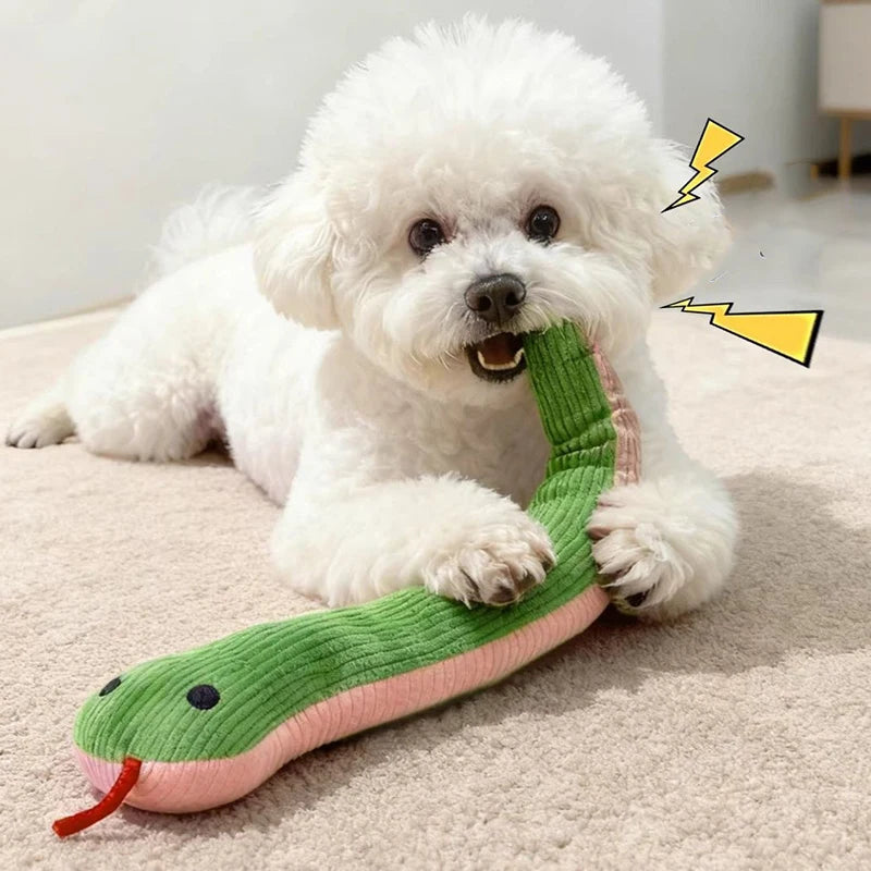 Interactive Plush Snake Kicker Toy