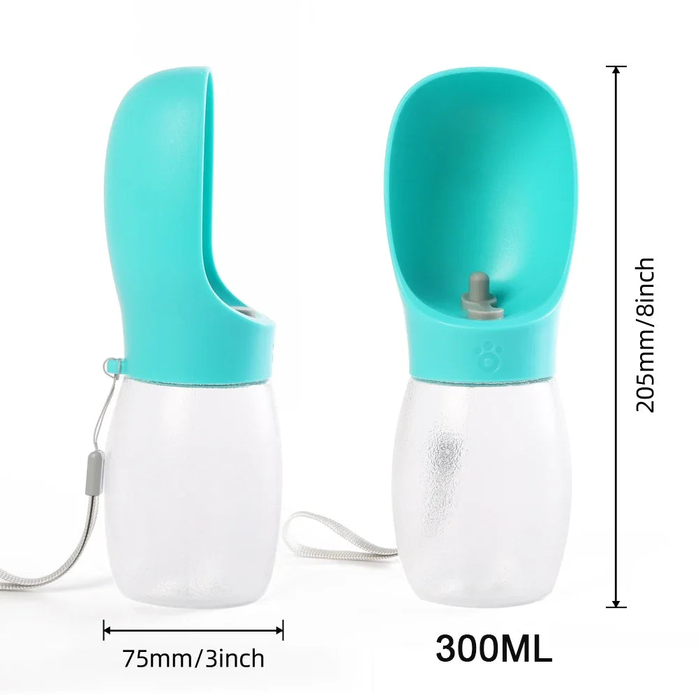 Portable 300ml Pet Travel Water Bottle