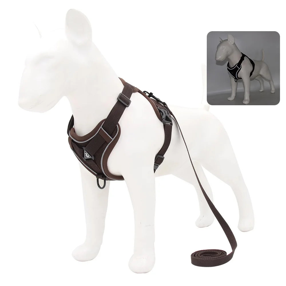 No-Pull Breathable Dog Harness & Leash Set