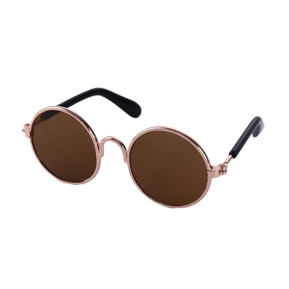 Round Funny Cat Accessories Decoration Reflection Lovely Eye Wear Sunglasses Pet Glasses Photos Props