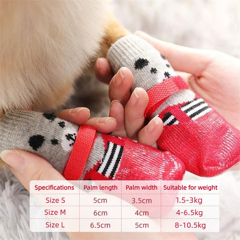 Pet Dog Shoes Socks And Harness For A Small Dog Warm Waterproof Non Slip Boots As Cat Necklace Accessories For Both Cats And Dog