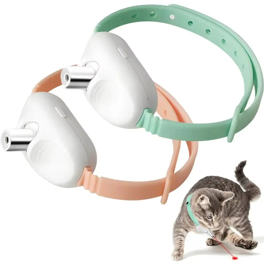 Automatic Cat Laser Toy Pet Supplies Electric Intelligent LED Necklaces with LED Light Led Cat Collar for Cat Accessories