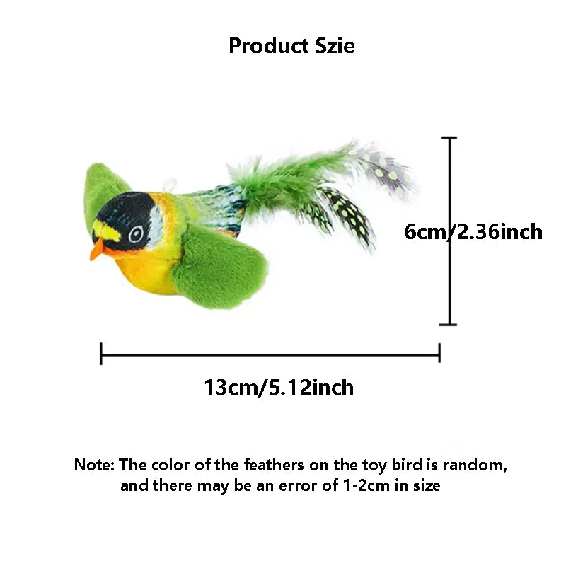 Hanging Bird Sound Interactive Cat Toy