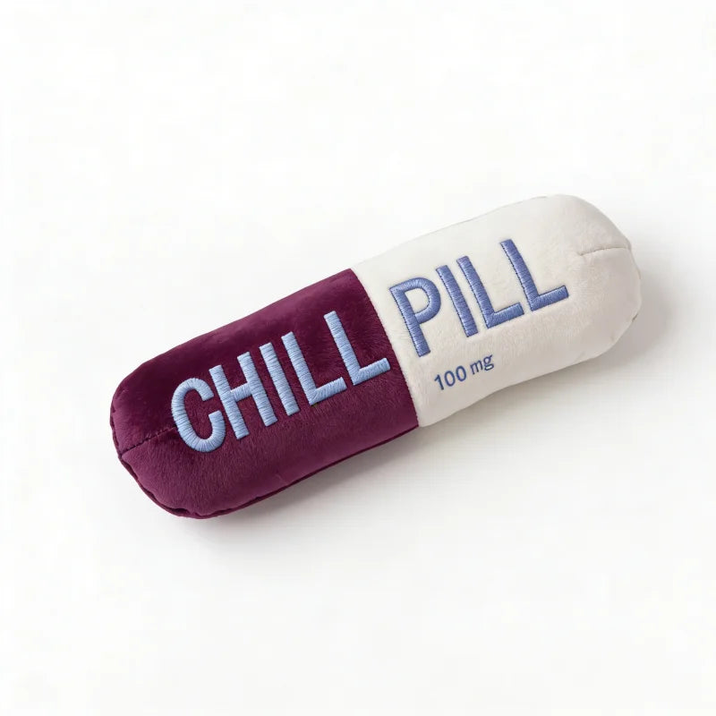 Durable Plush Capsule Chew Toy