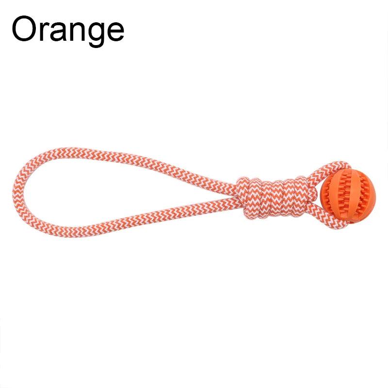 Cotton Rope Handle Treat Chew Ball