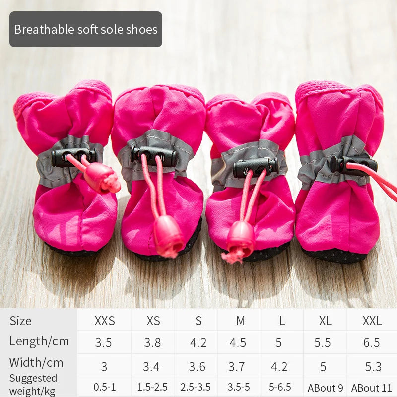 Waterproof Non-Slip Pet Rain Boots