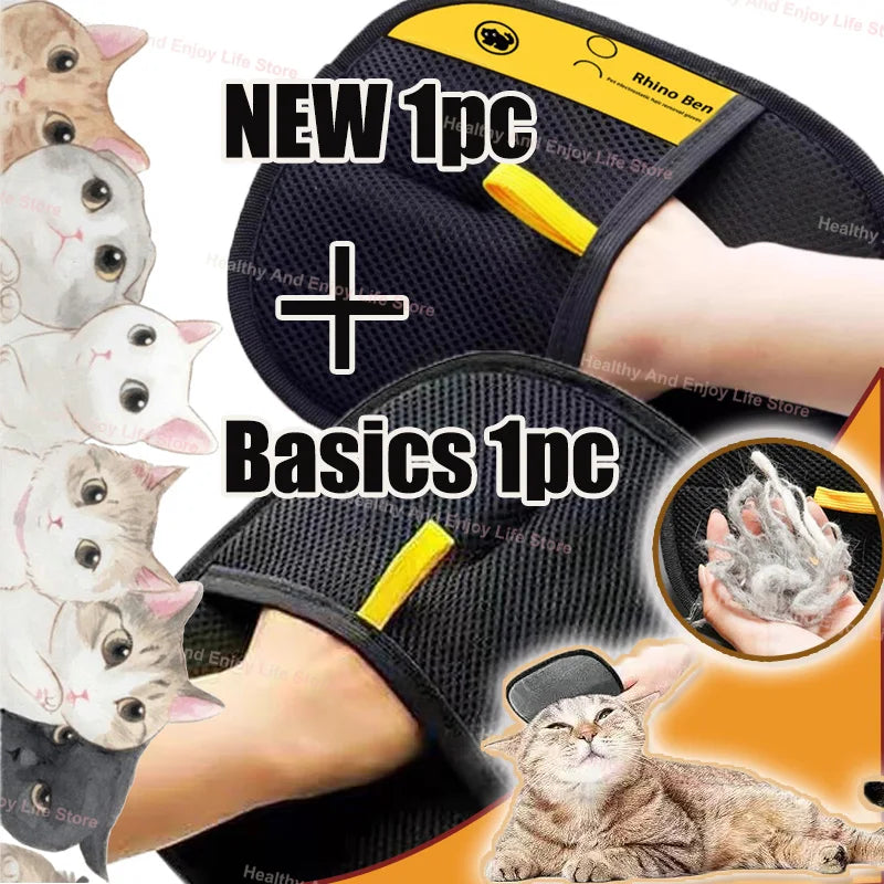 Pet Grooming & Hair Deshedding Gloves