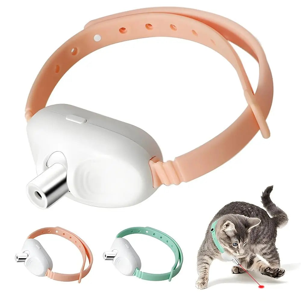 Automatic Cat Laser Toy Electric Pet Supplies Intelligent LED Necklaces with LED Light Led Cat Collar for Cat Accessories
