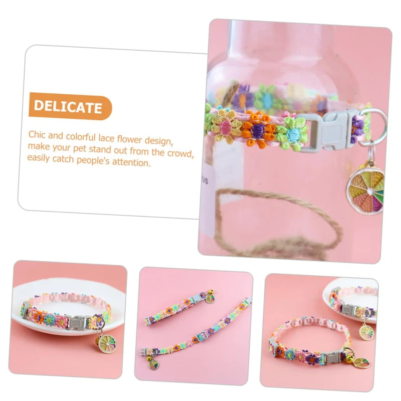 Colorful Safety Pet Collar With Bell
