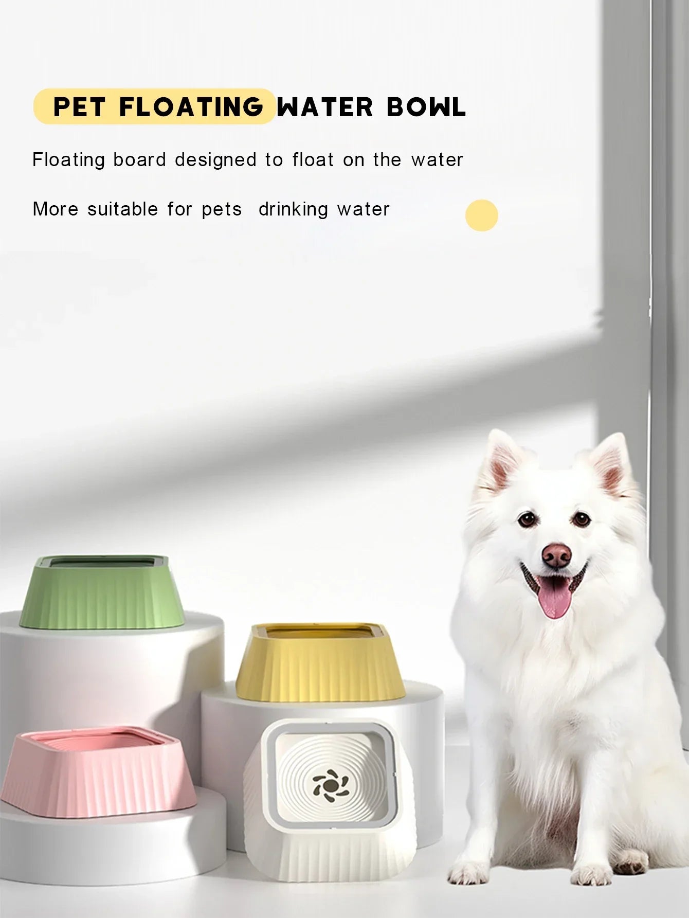 Anti-Splash No-Spill Dog Water Bowl
