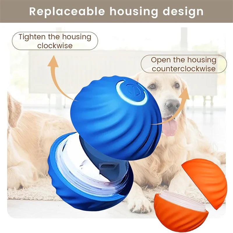 Pelota interactiva electrónica inteligente para perros que rebota